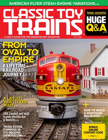 Classic Toy Trains issue July 2020