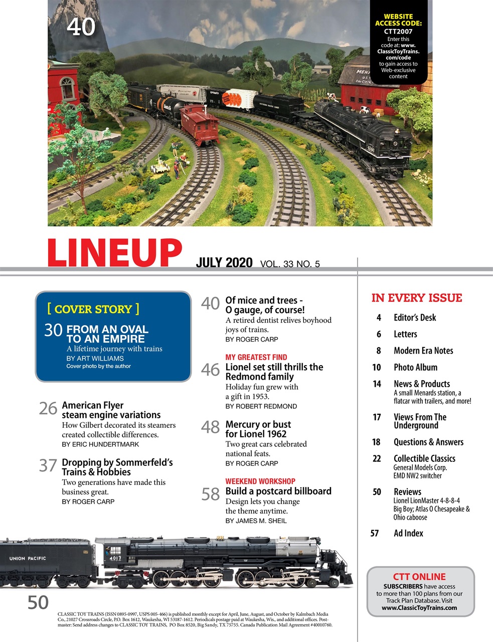 Classic Toy Trains Preview Pages