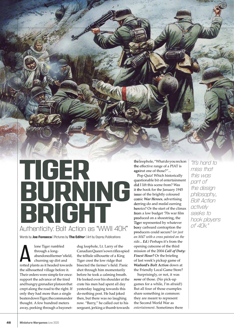 Miniature Wargames Preview Pages