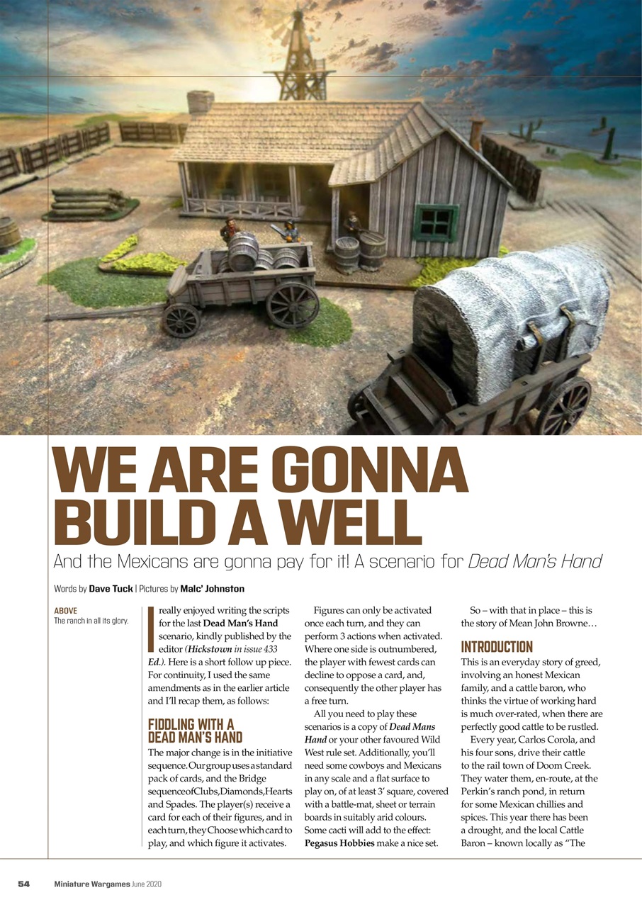 Miniature Wargames Preview Pages