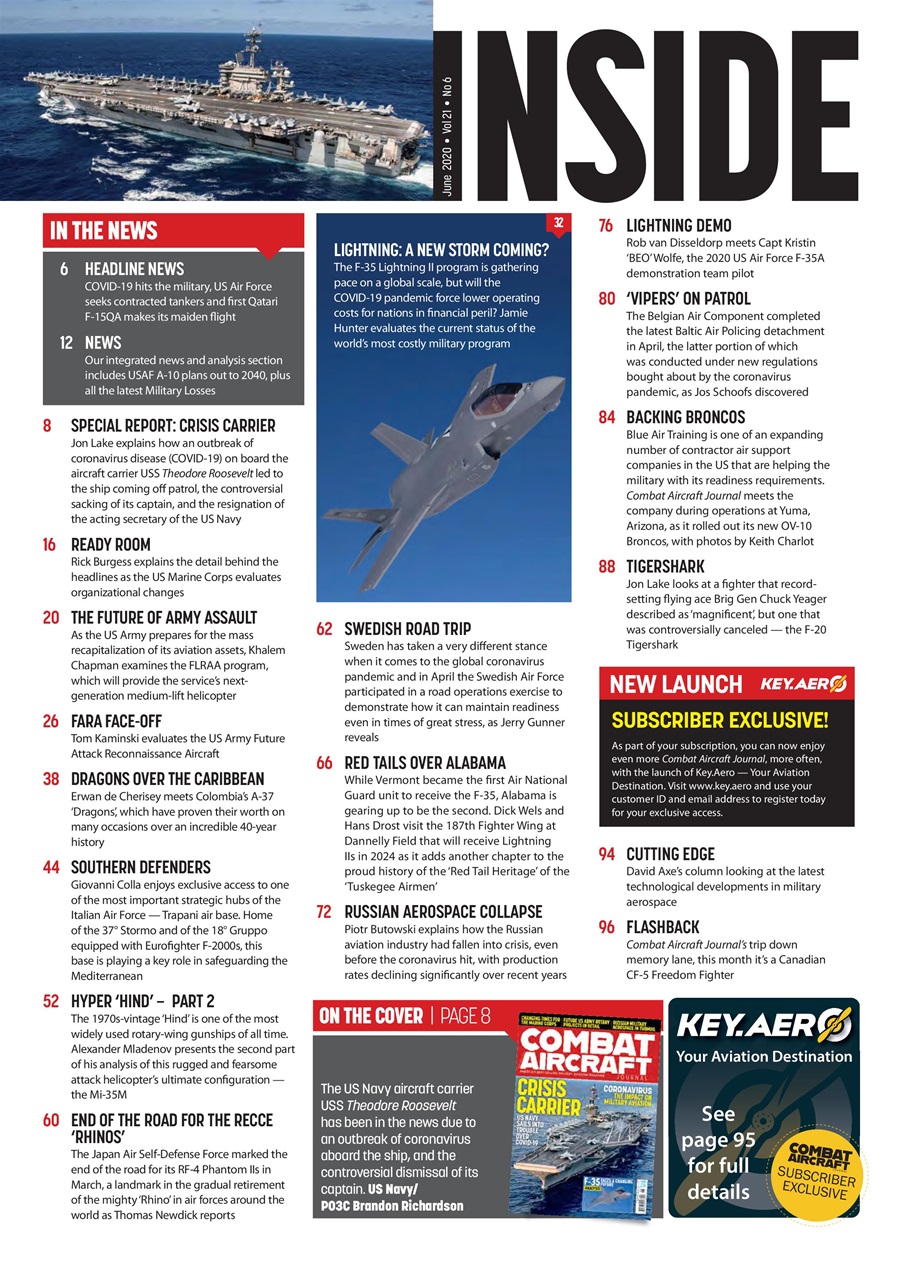 Combat Aircraft Journal Preview Pages
