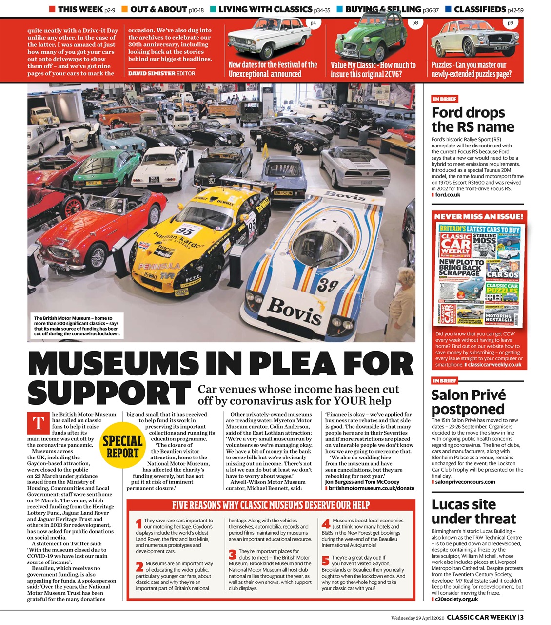 Classic Car Weekly Preview Pages