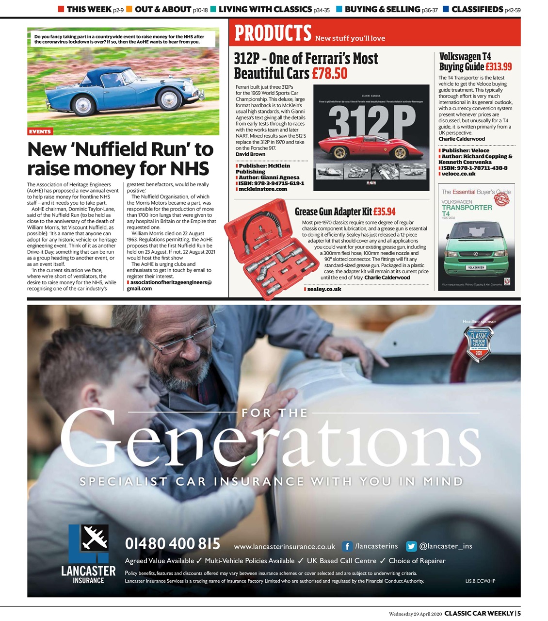 Classic Car Weekly Preview Pages