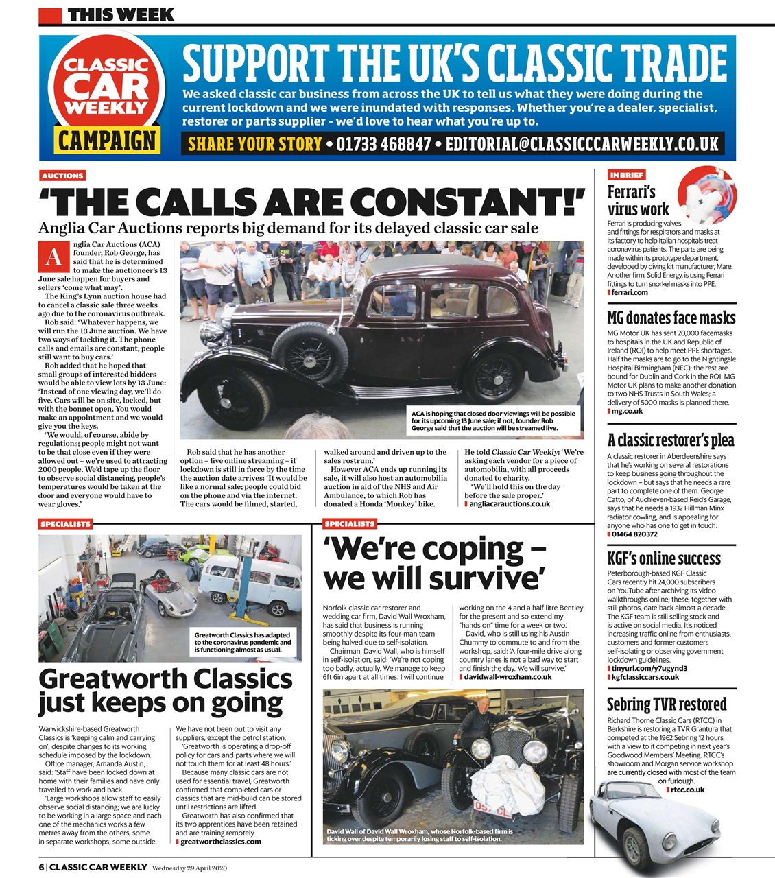 Classic Car Weekly Preview Pages