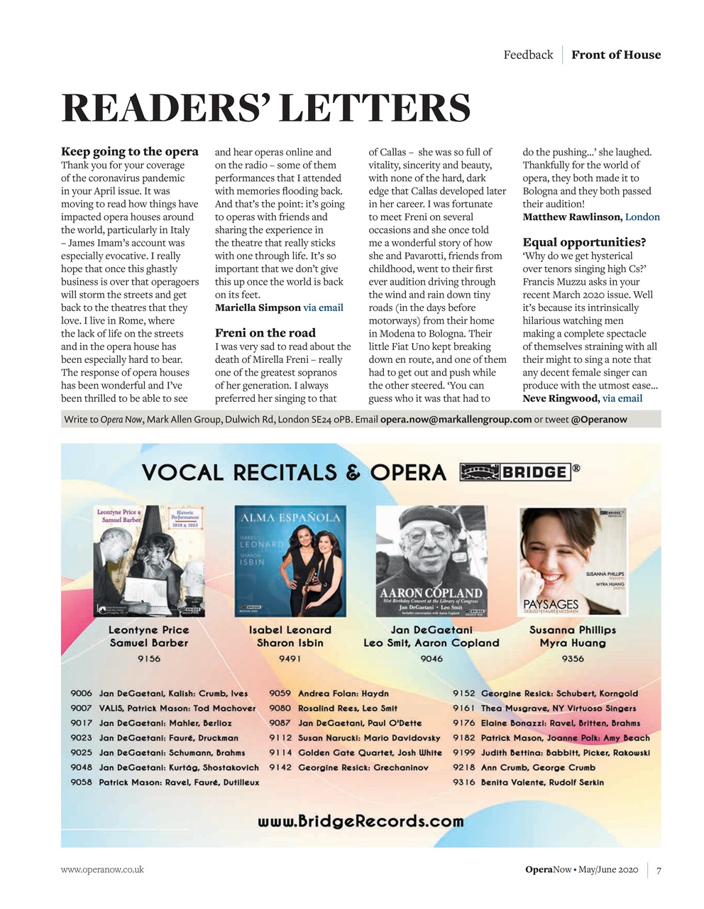 Opera Now Preview Pages