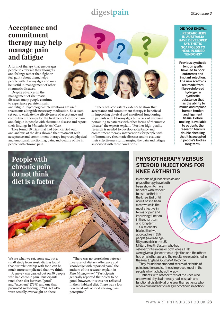 Arthritis Digest Preview Pages