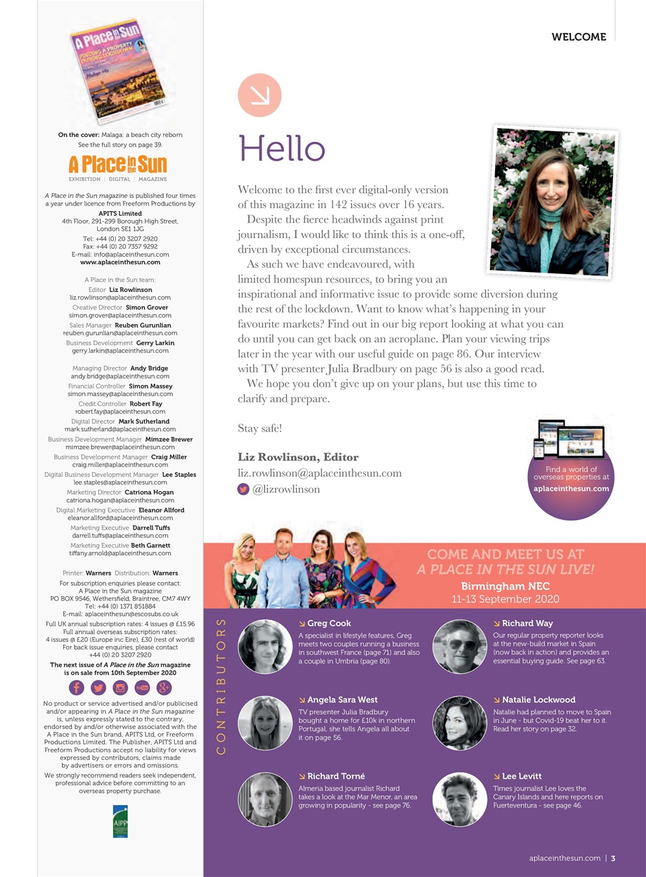 A Place in the Sun Magazine Preview Pages