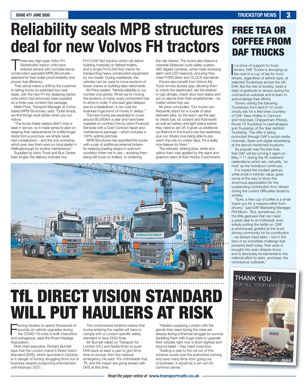 Truckstop News Preview Pages