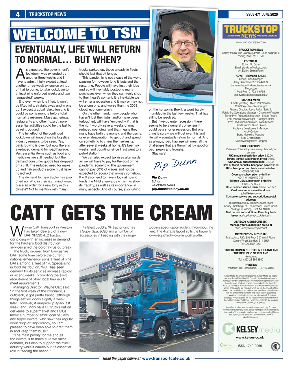 Truckstop News Preview Pages