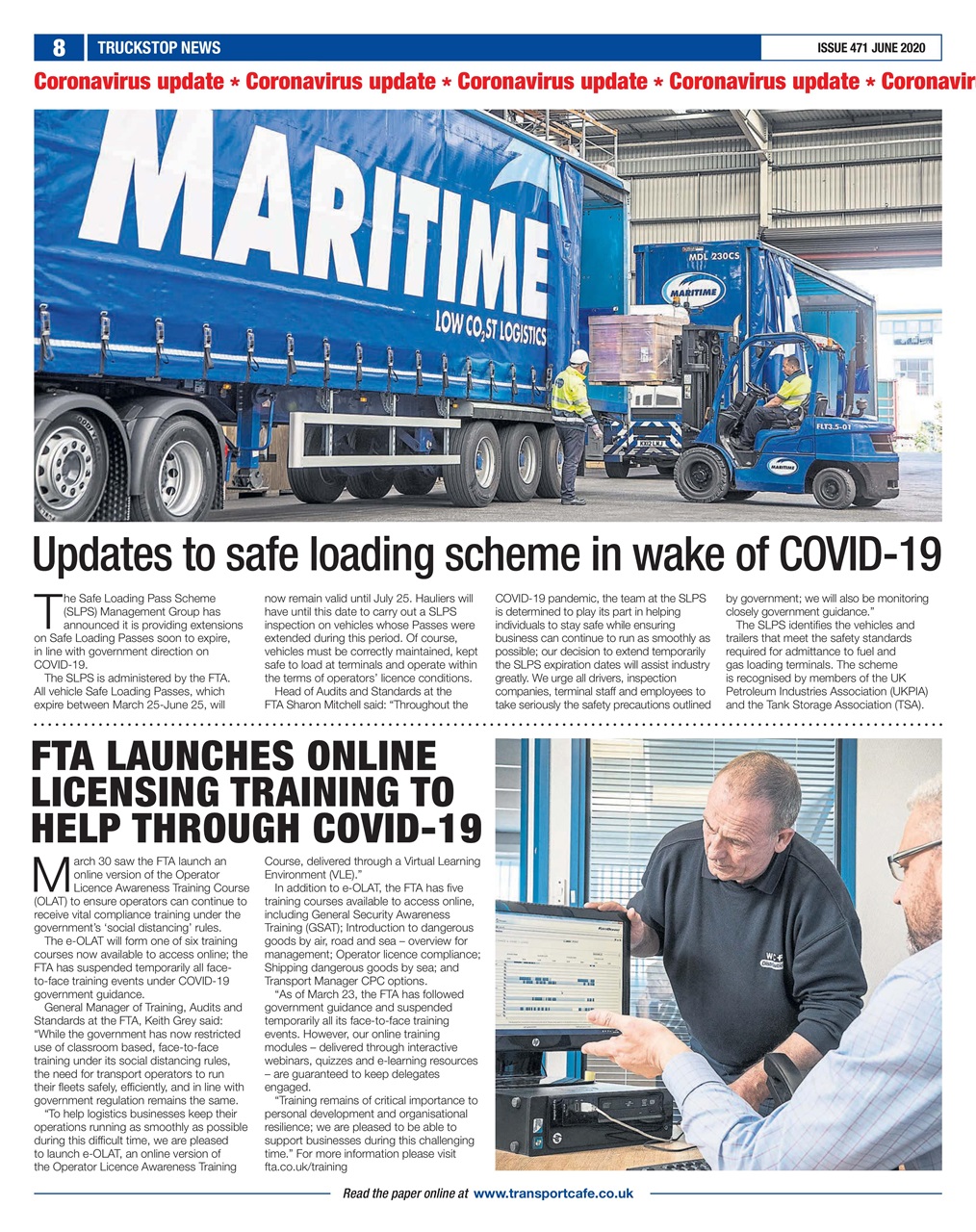 Truckstop News Preview Pages