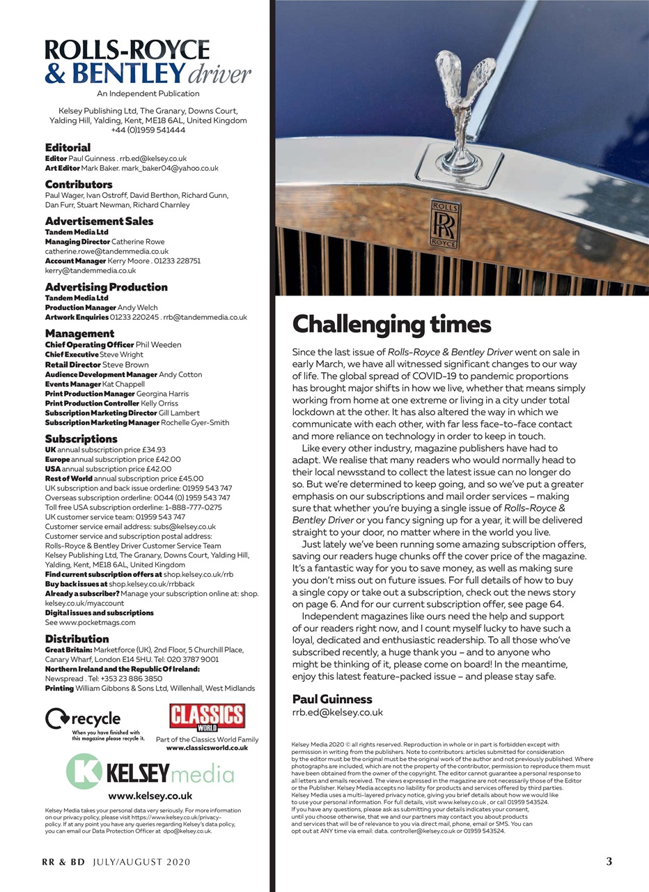 Rolls-Royce & Bentley Driver Preview Pages