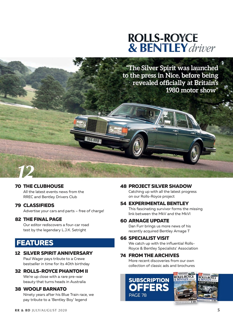 Rolls-Royce & Bentley Driver Preview Pages