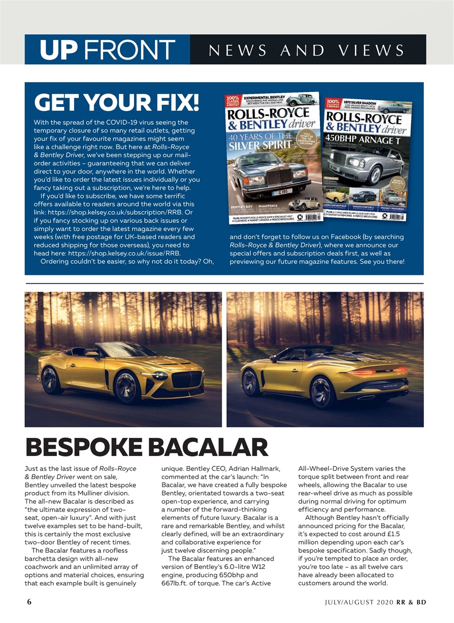 Rolls-Royce & Bentley Driver Preview Pages