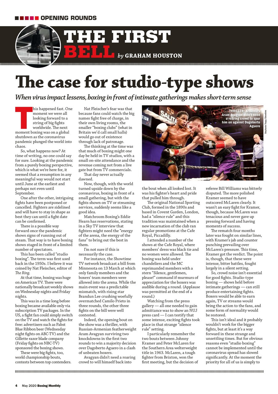 Boxing Monthly Preview Pages