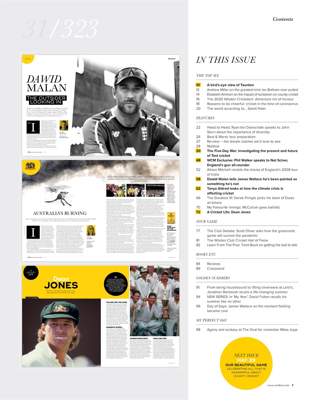 Wisden Cricket Monthly Preview Pages