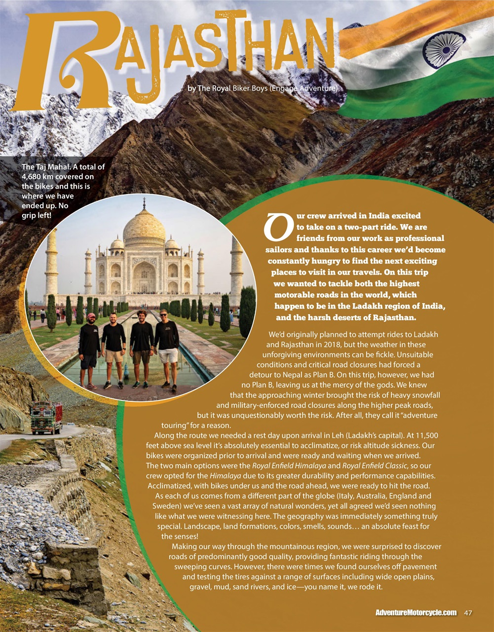 Adventure Motorcycle Preview Pages