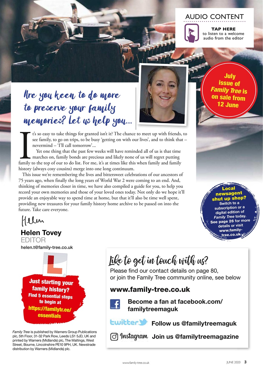 Family Tree Preview Pages