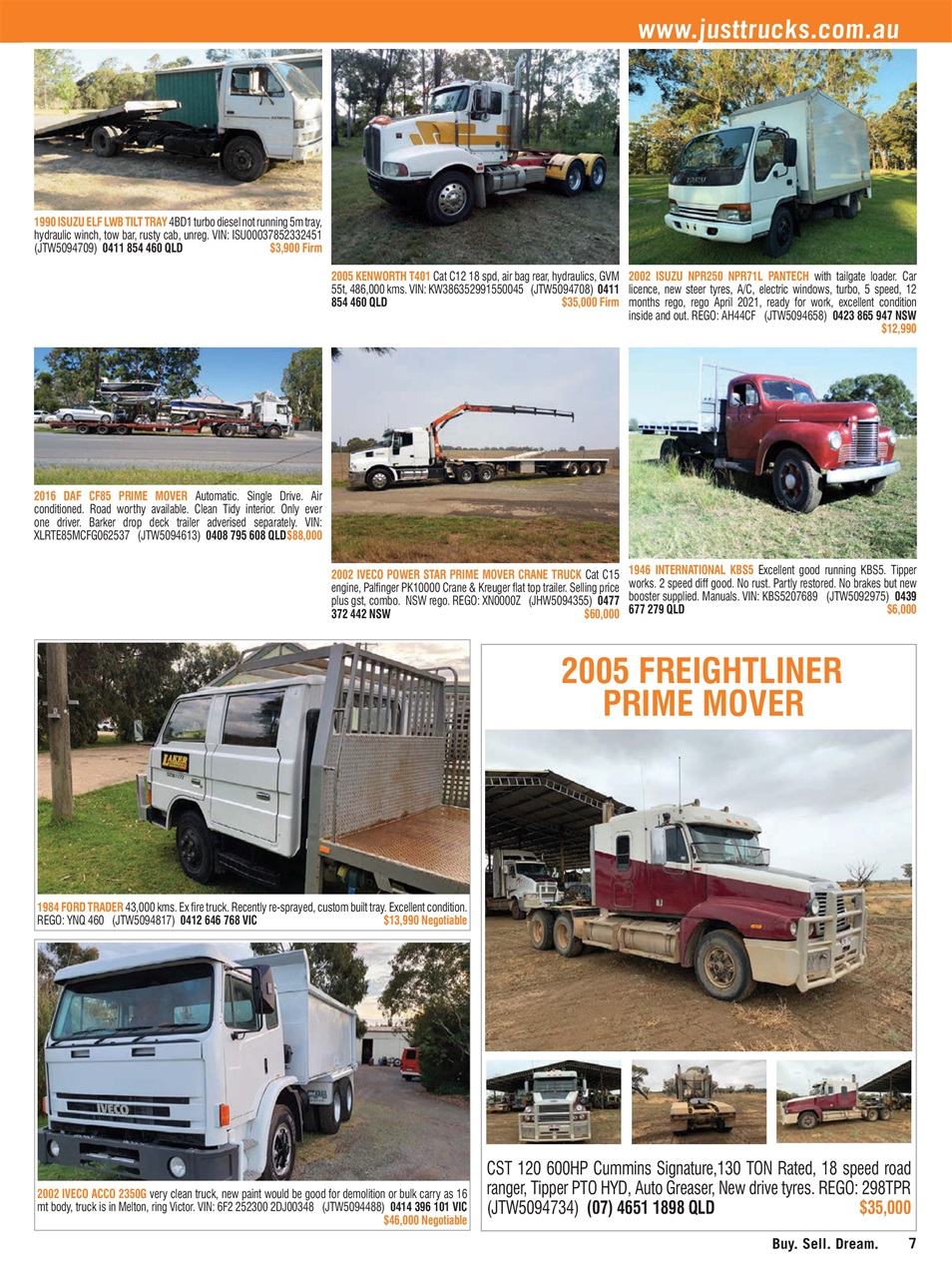 JUST TRUCKS Preview Pages
