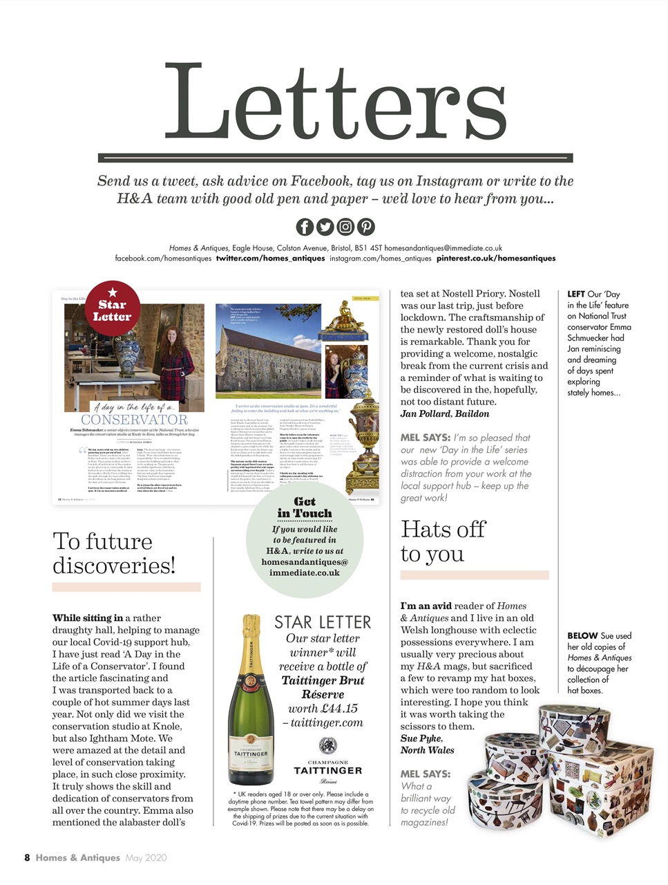 Homes & Antiques Magazine Preview Pages