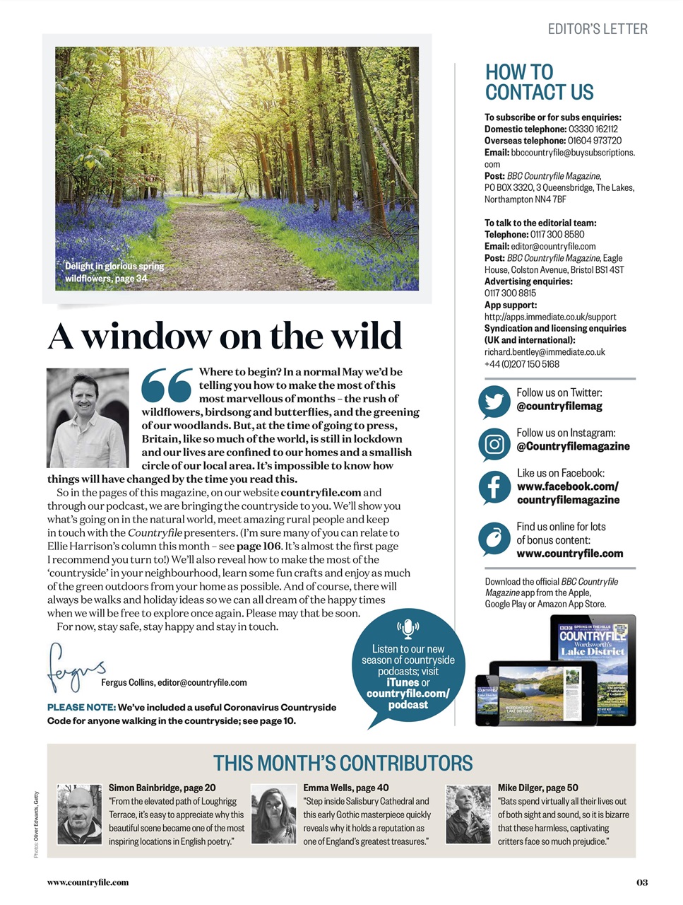 BBC Countryfile Magazine Preview Pages