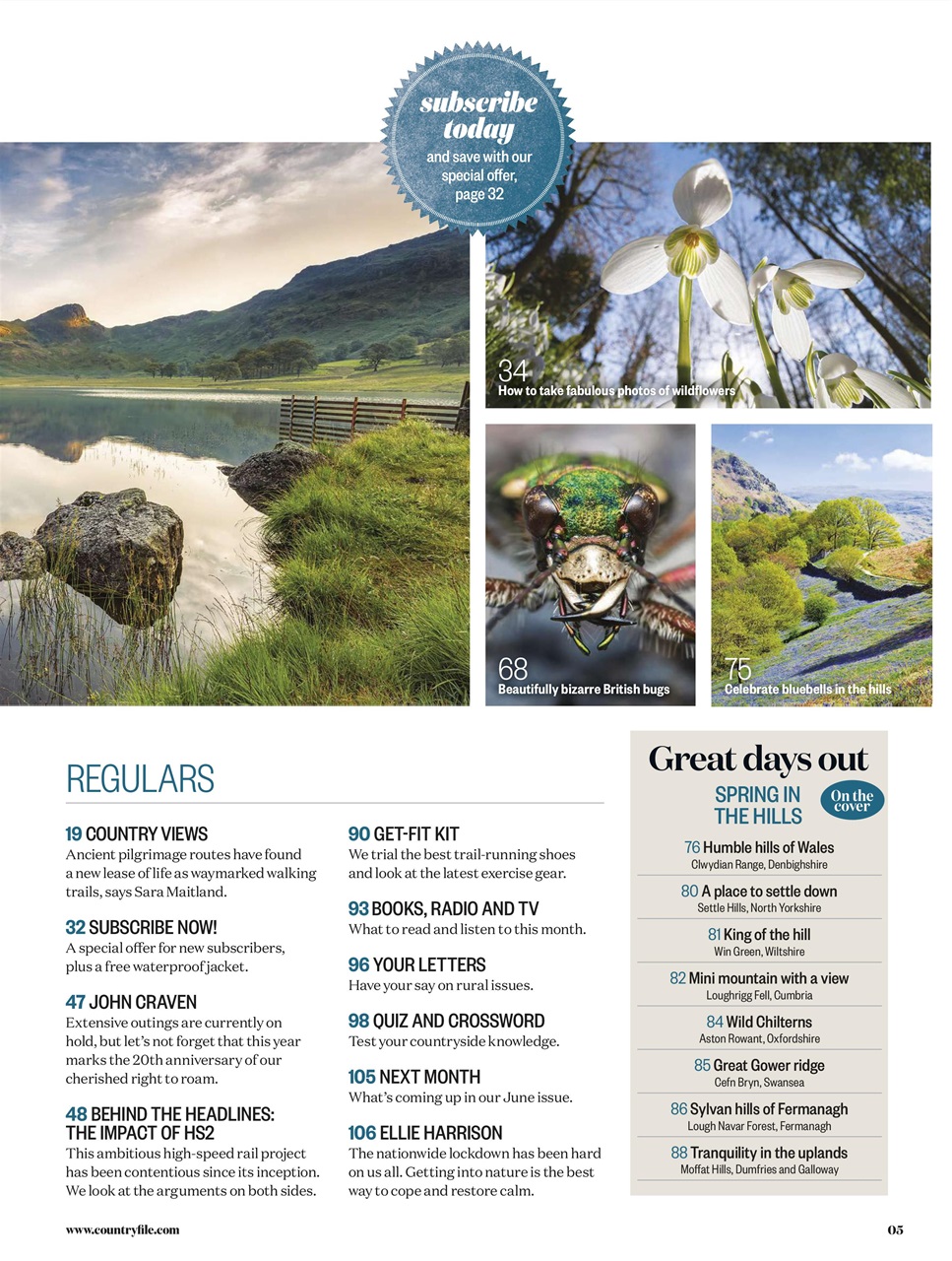 BBC Countryfile Magazine Preview Pages