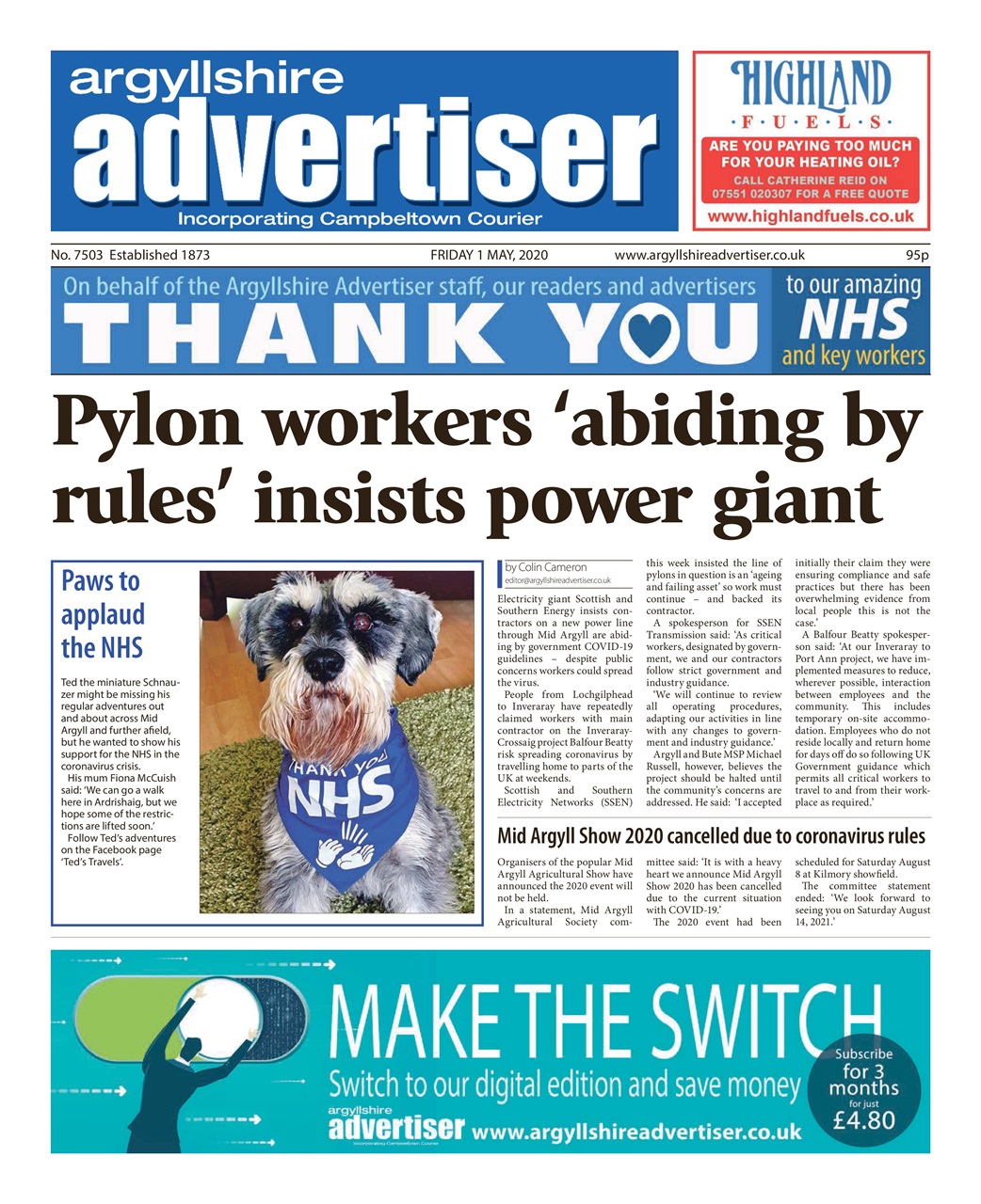 Argyllshire Advertiser Preview Pages