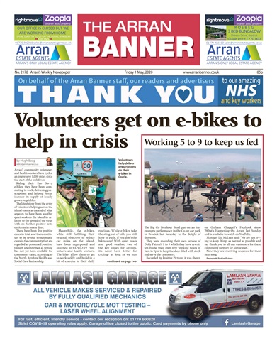Arran Banner issue 1st May 2020
