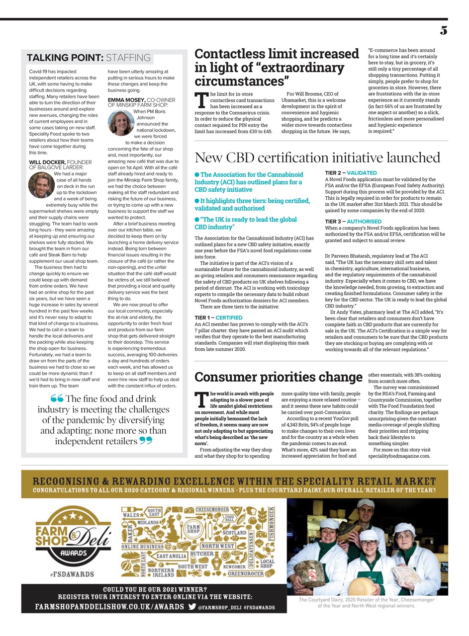 Speciality Food Preview Pages