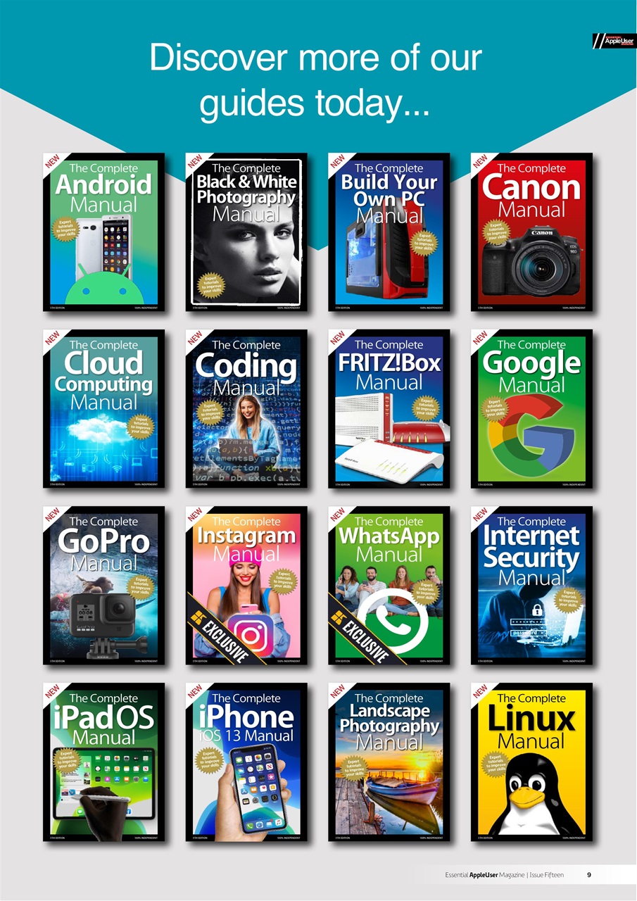 Essential Apple User Preview Pages