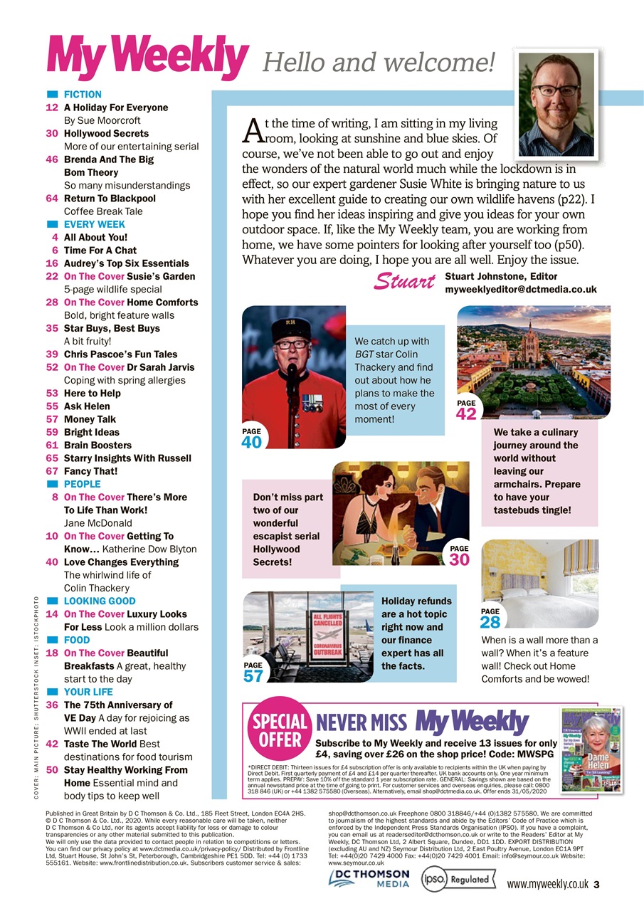 My Weekly Preview Pages