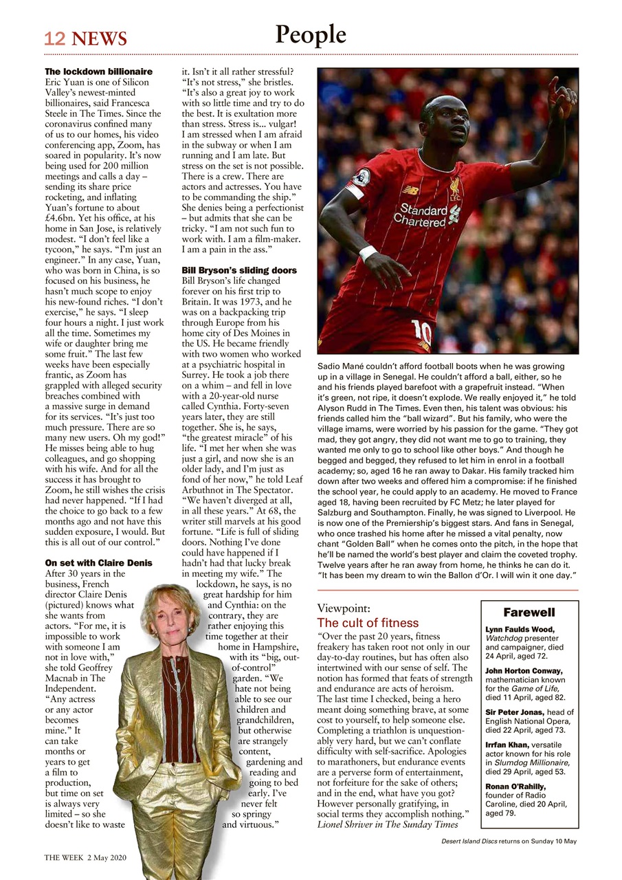 The Week Preview Pages