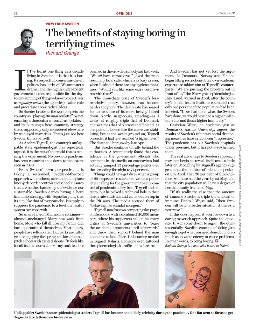 Prospect Magazine Preview Pages