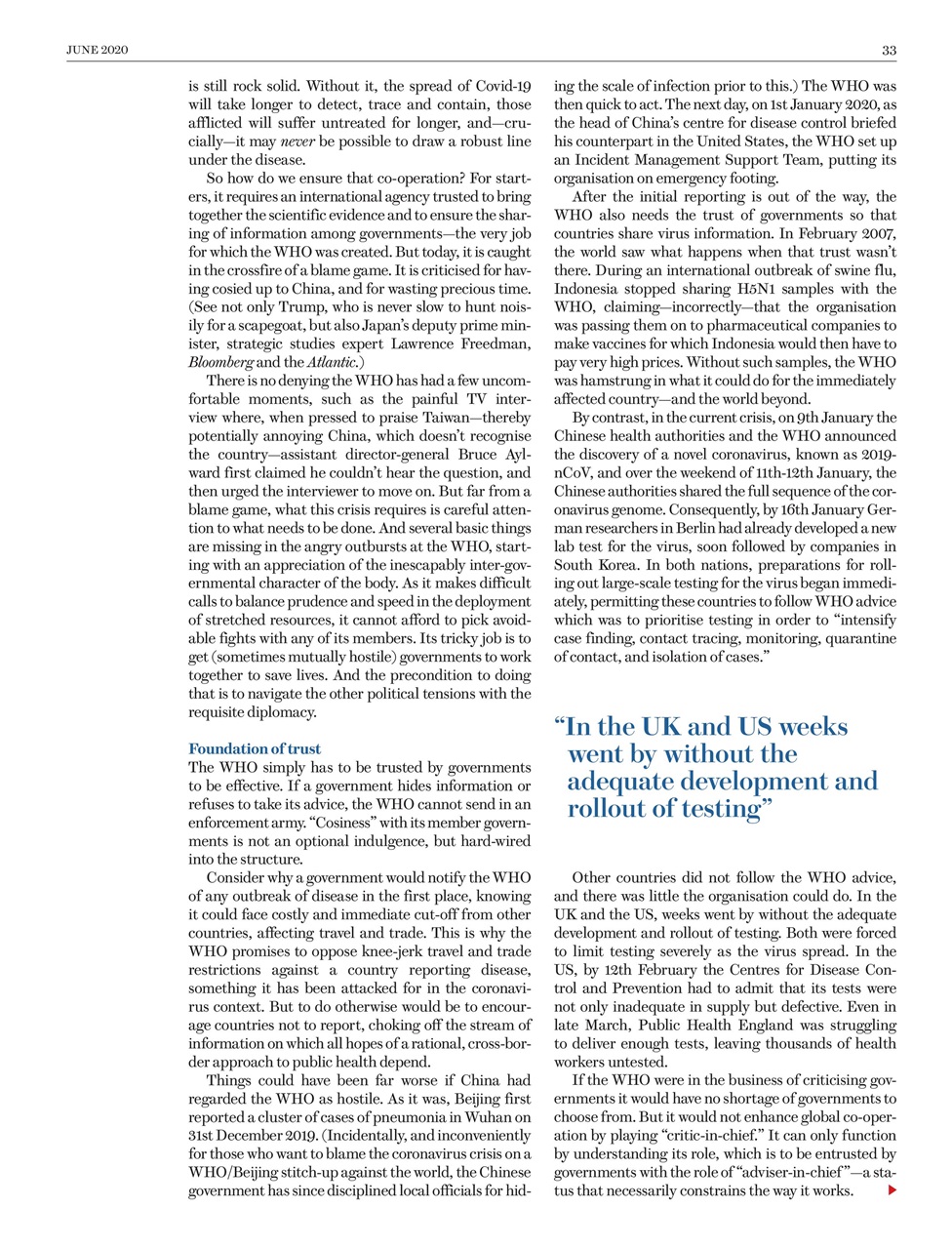 Prospect Magazine Preview Pages