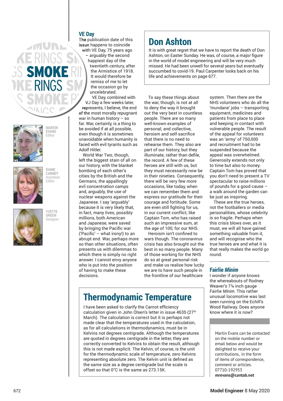 Model Engineer Preview Pages