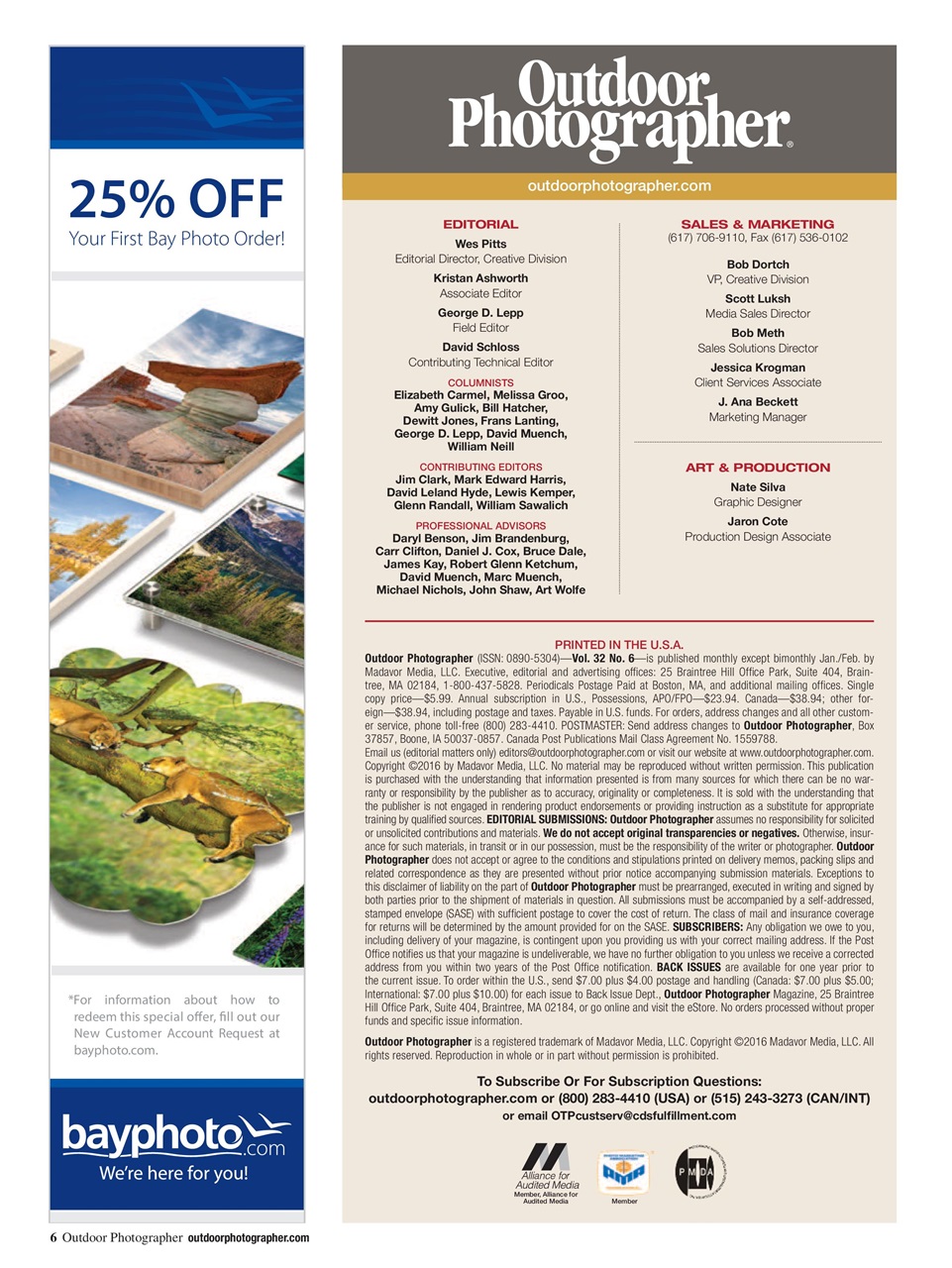 Outdoor Photographer Preview Pages