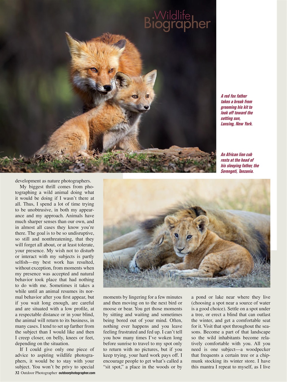 Outdoor Photographer Preview Pages