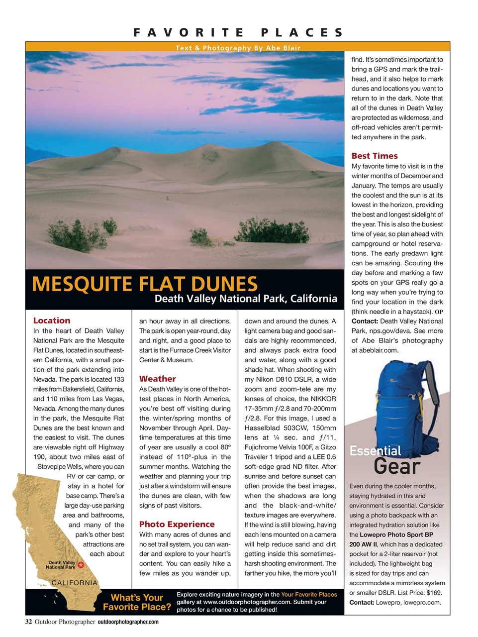 Outdoor Photographer Preview Pages