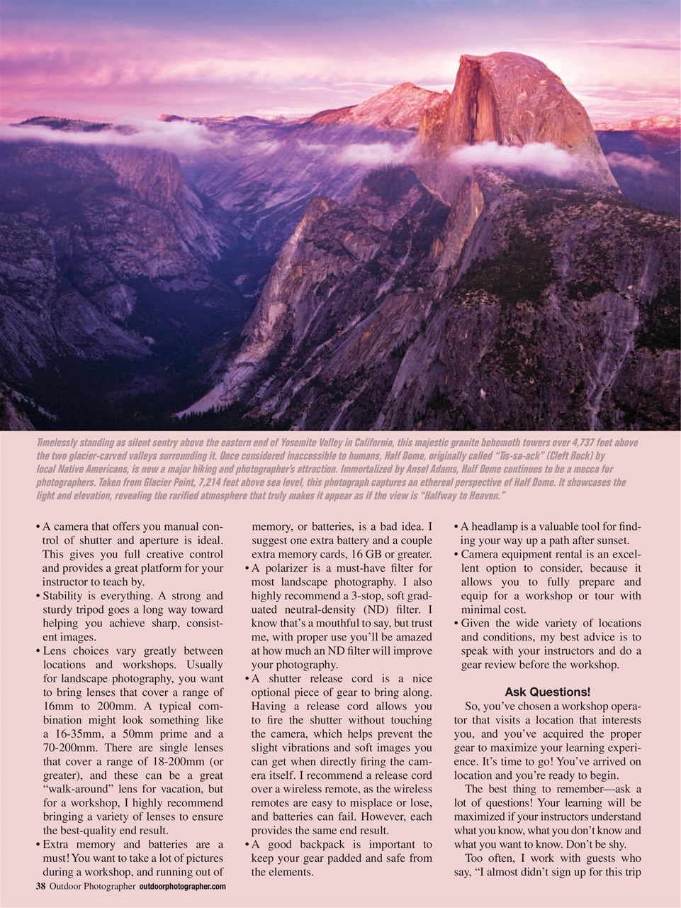 Outdoor Photographer Preview Pages