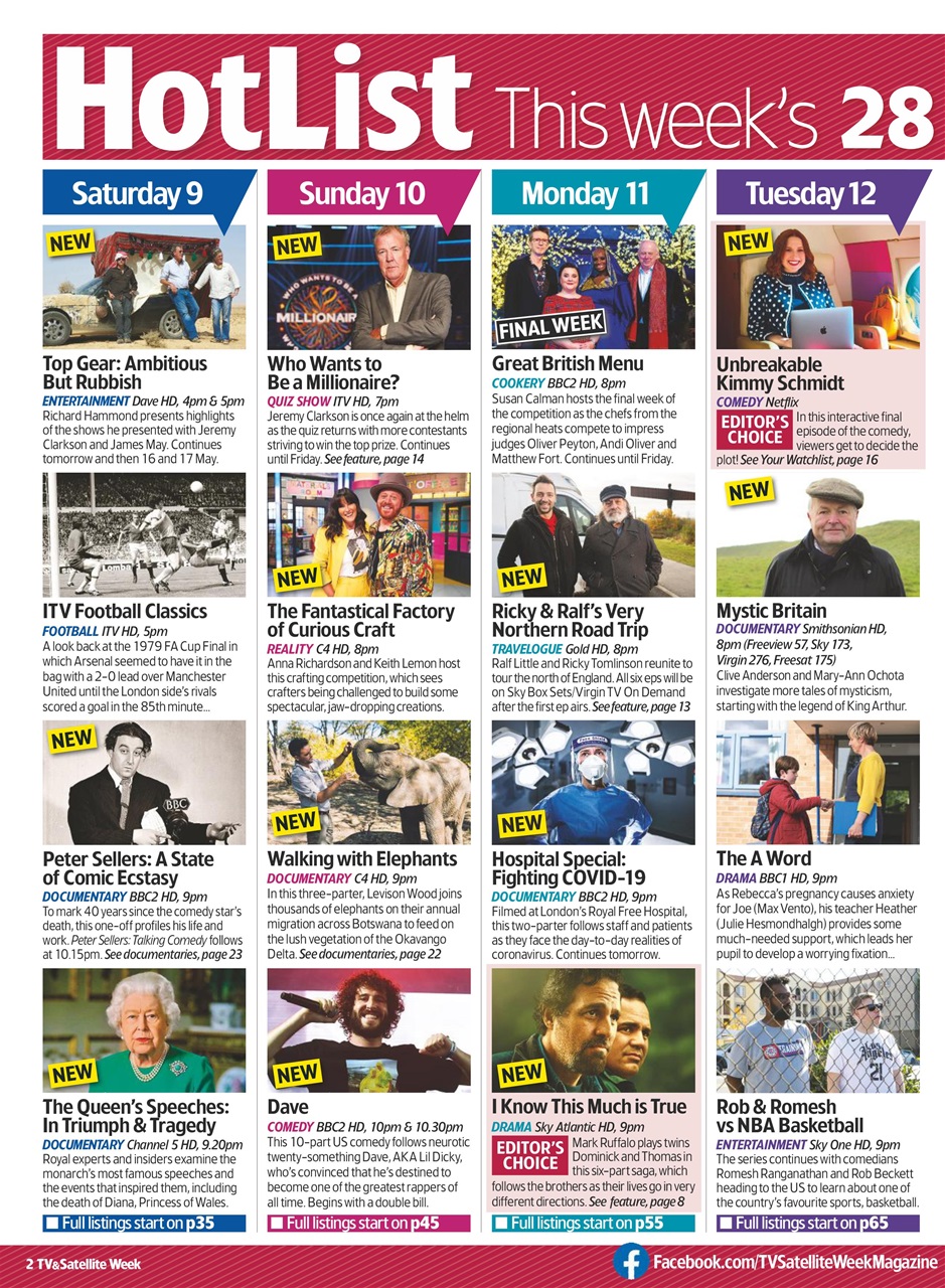 TV & Satellite Week Preview Pages