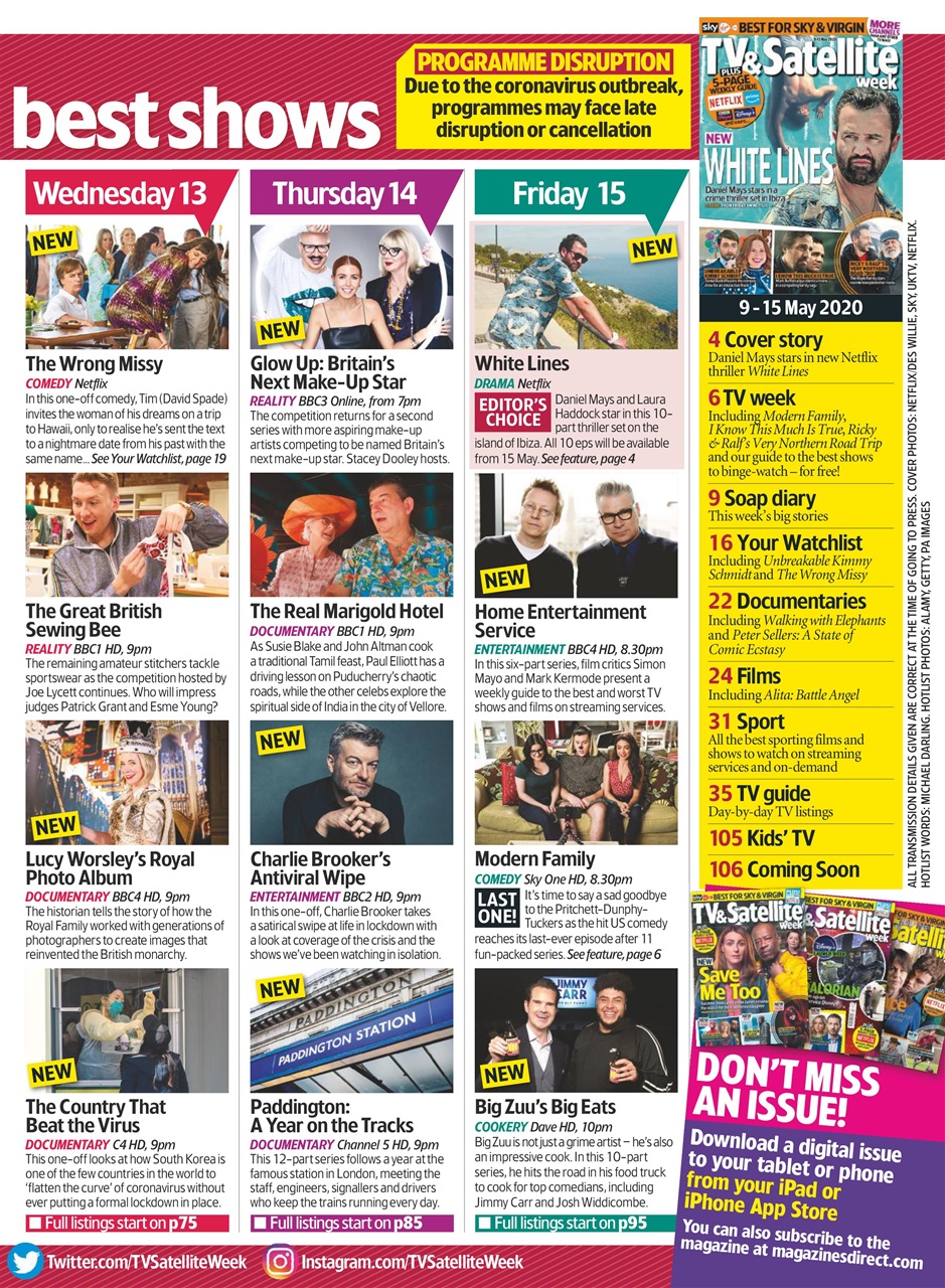 TV & Satellite Week Preview Pages