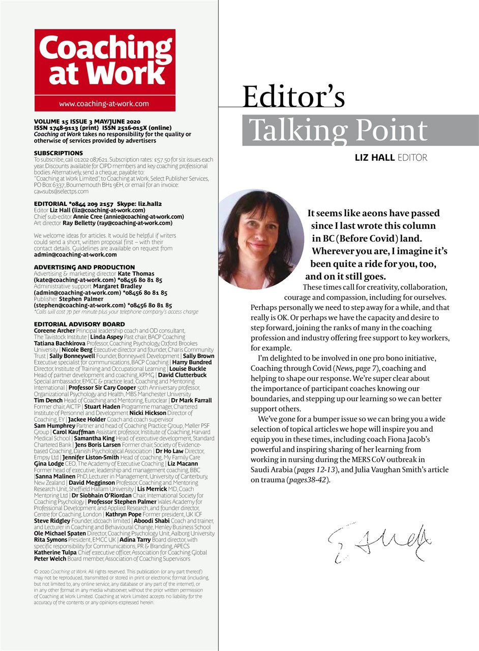 Coaching at Work Preview Pages