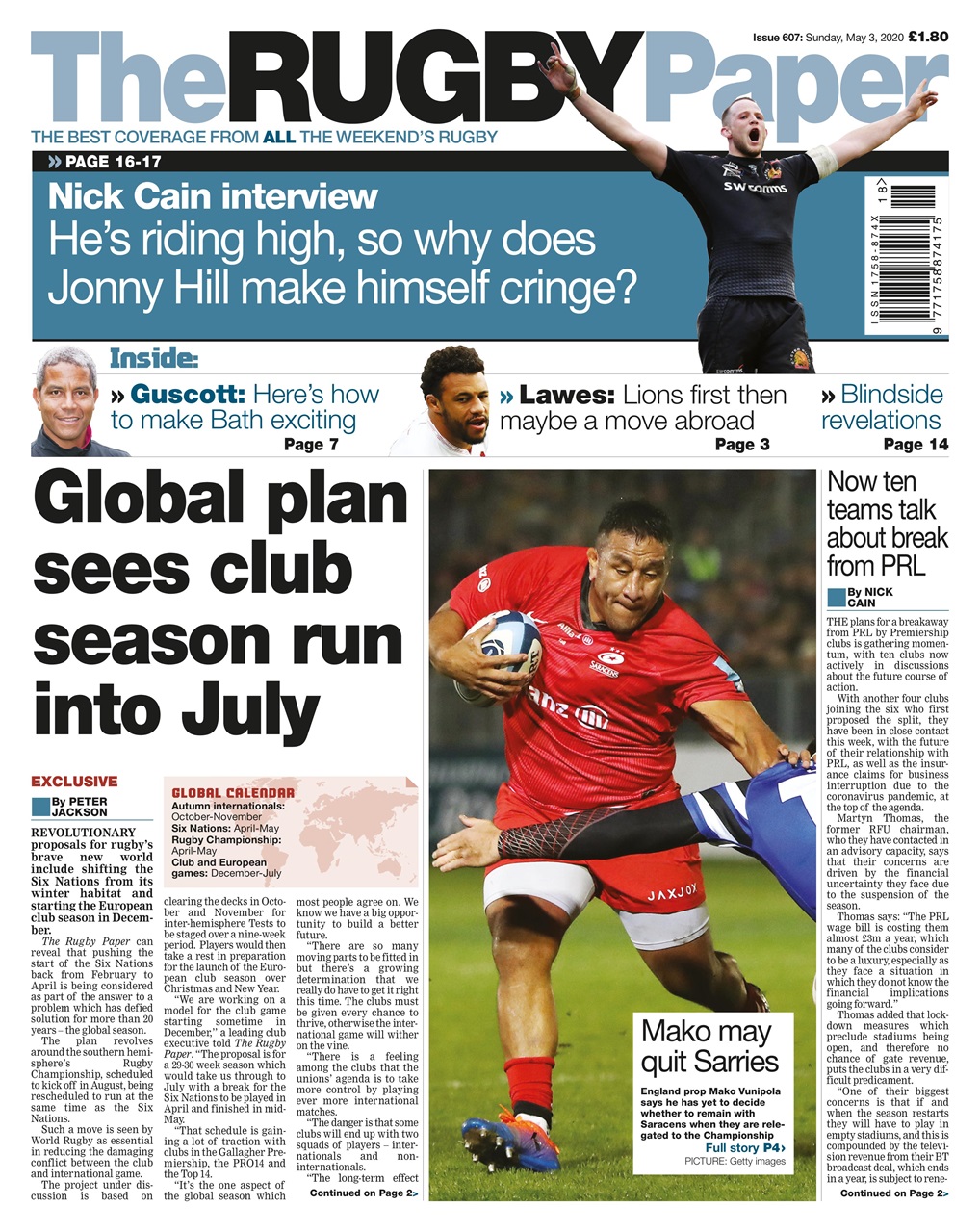 The Rugby Paper Preview Pages