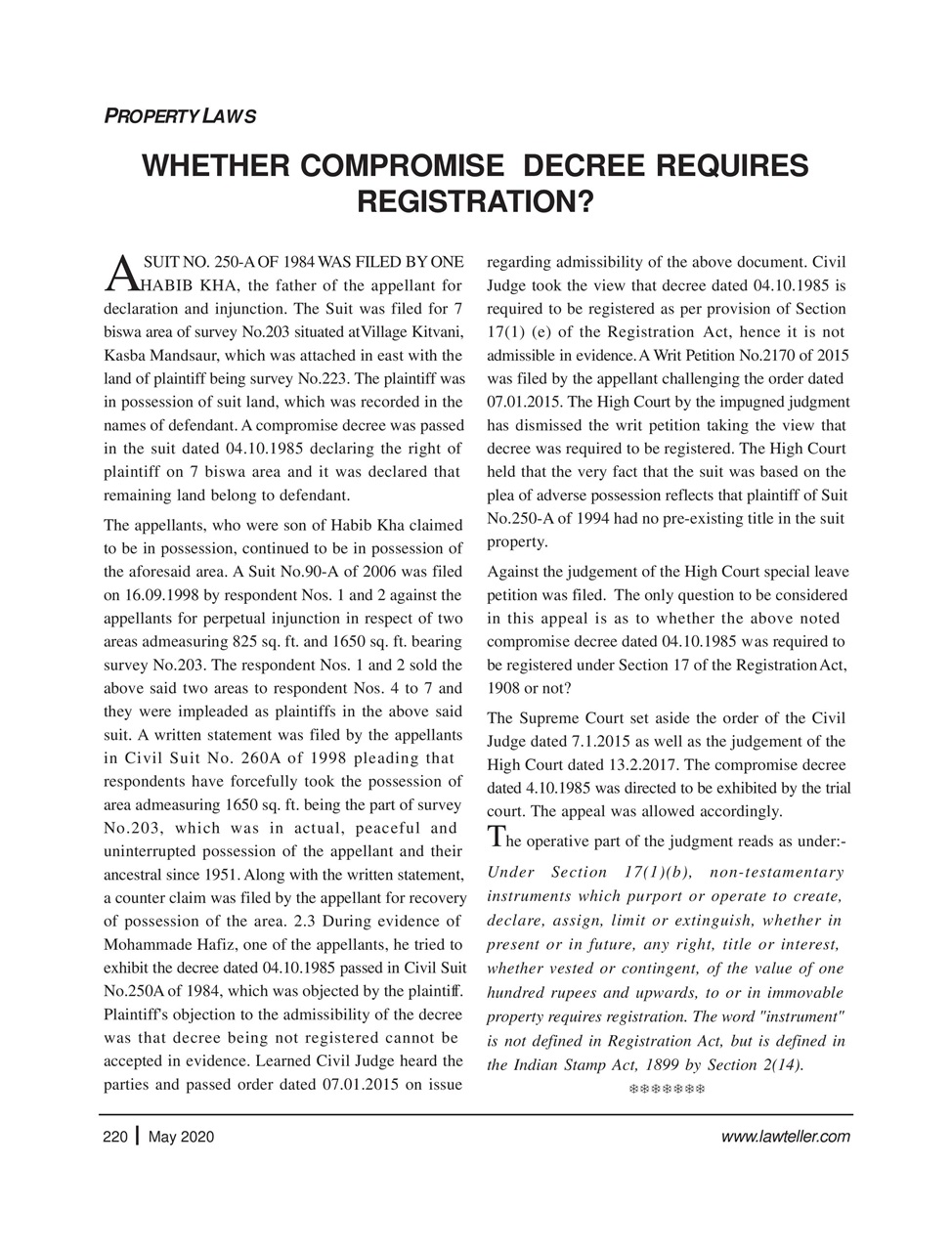 Lawteller – A Legal Awareness Magazine Preview Pages