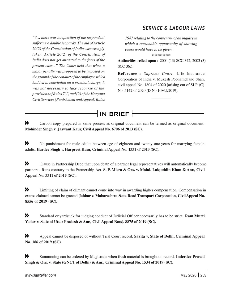 Lawteller – A Legal Awareness Magazine Preview Pages