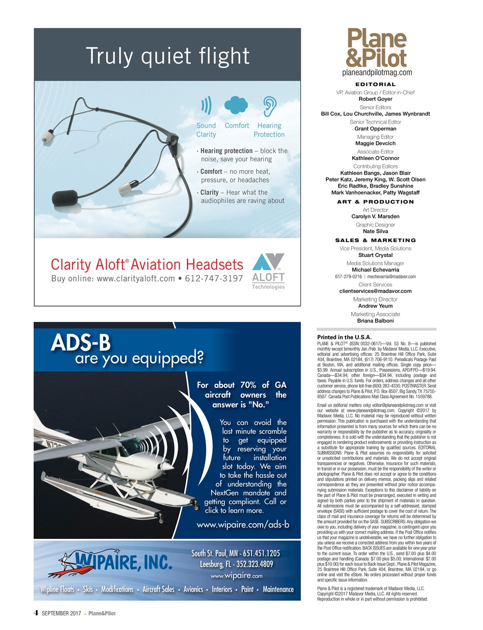 Plane & Pilot Preview Pages