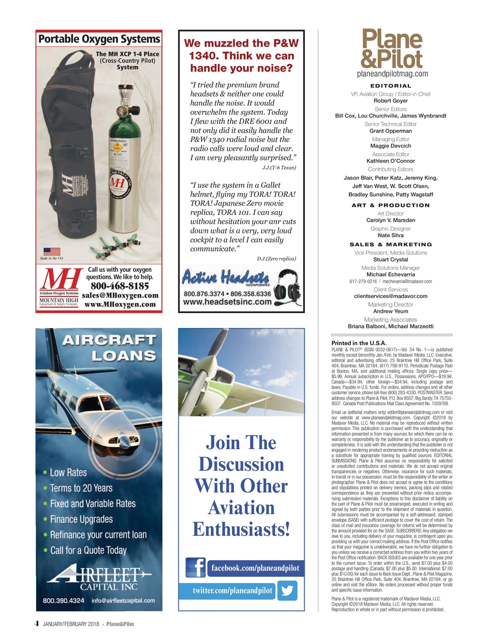 Plane & Pilot Preview Pages