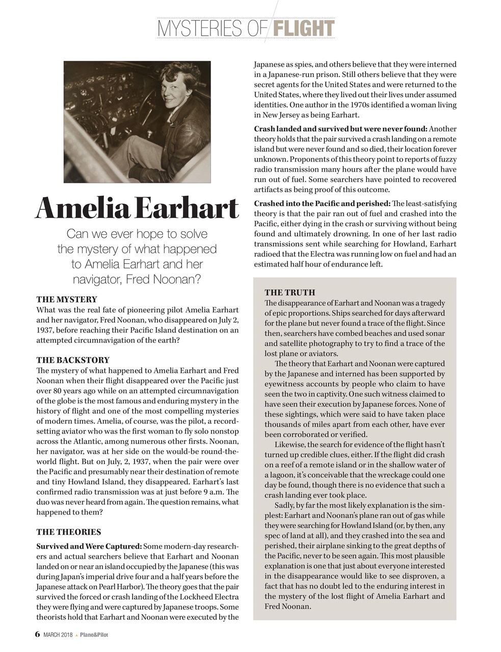 Plane & Pilot Preview Pages
