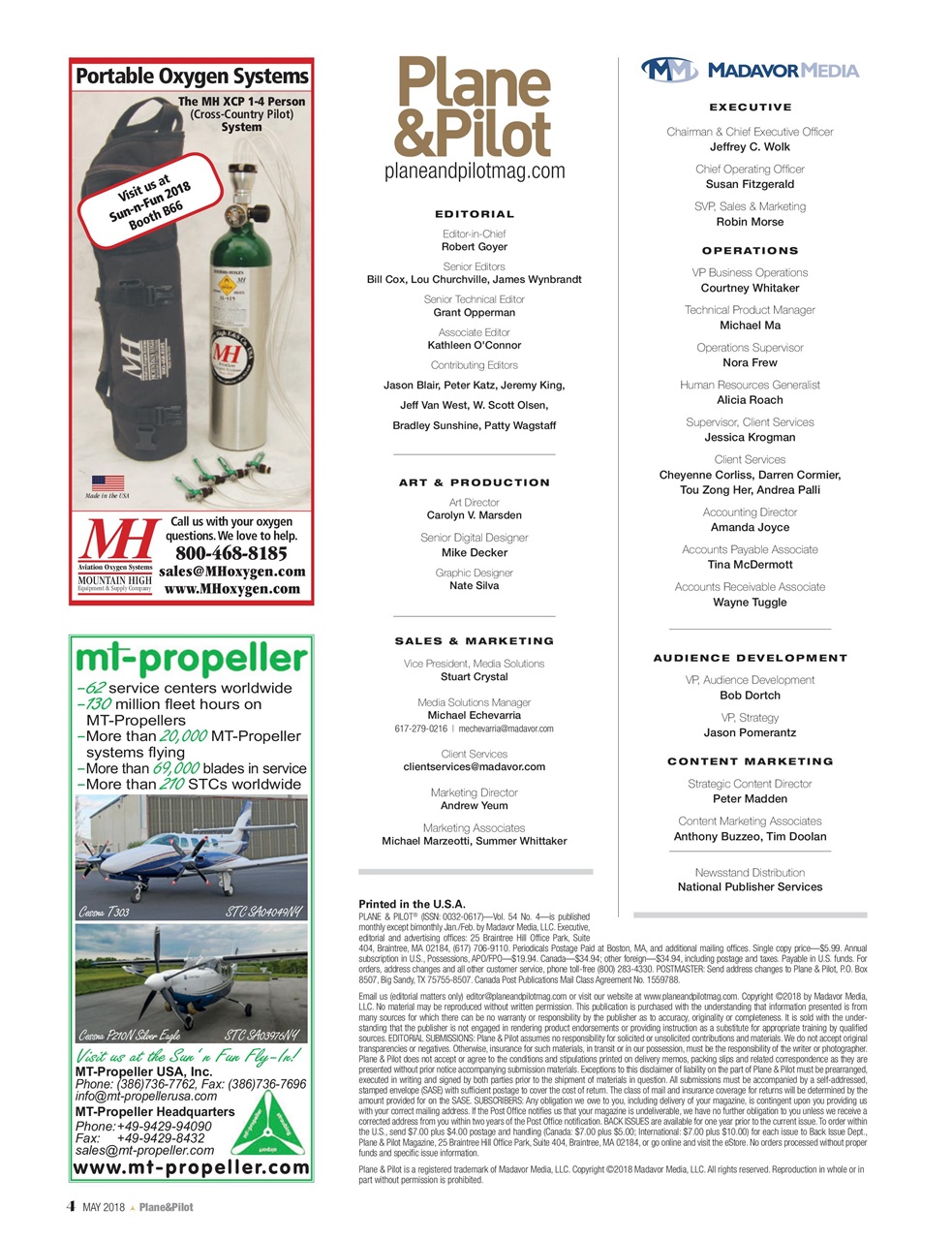 Plane & Pilot Preview Pages