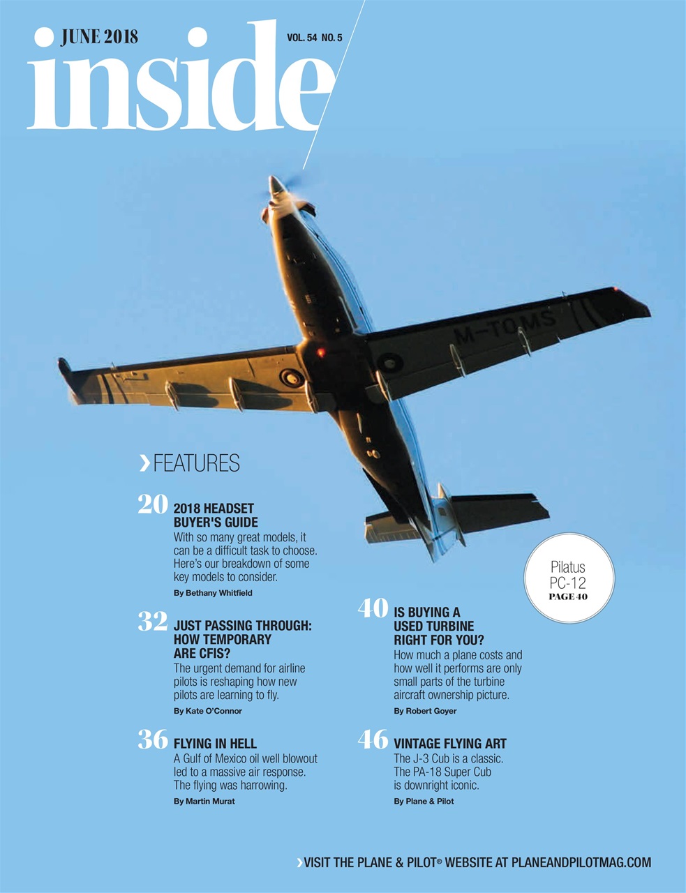 Plane & Pilot Preview Pages