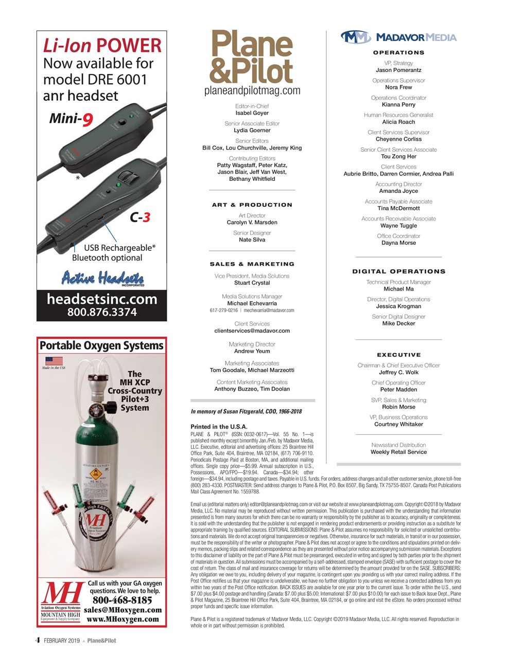 Plane & Pilot Preview Pages